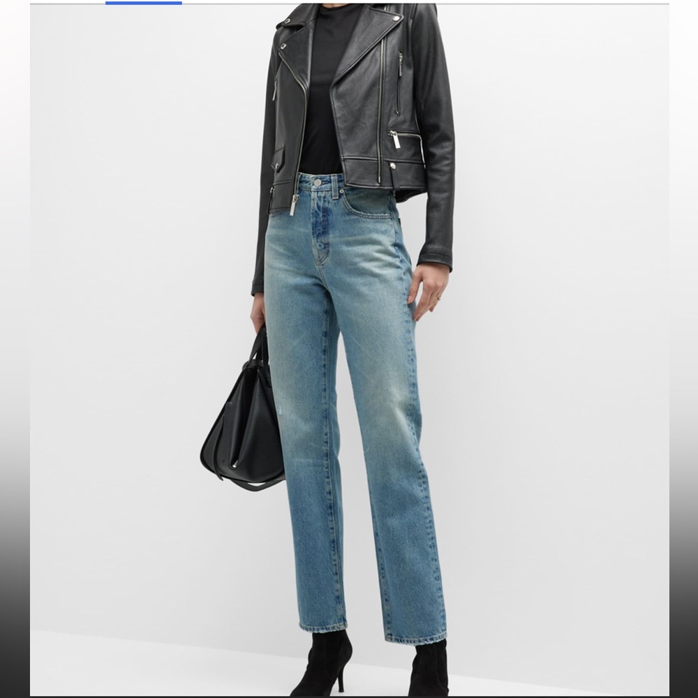 AG Adriano Goldschmied Straight Leg Jeans in Light Blue